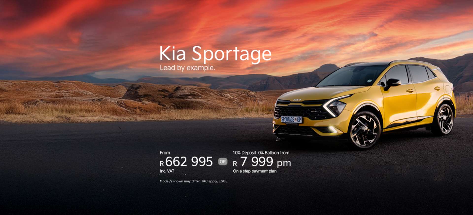 New Kia Sportage from R7 999 p/m* 