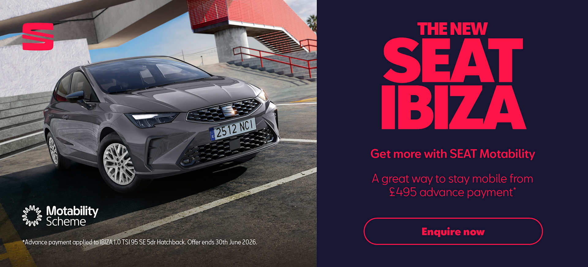 SEAT Ibiza Motability Q2 2026