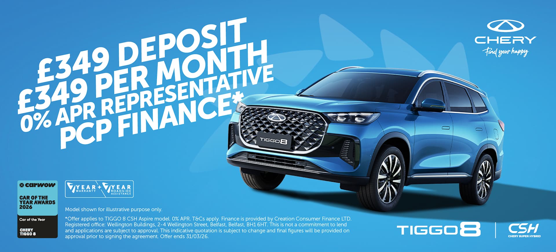 Tiggo 8 Aspire Q1 enhanced Offer