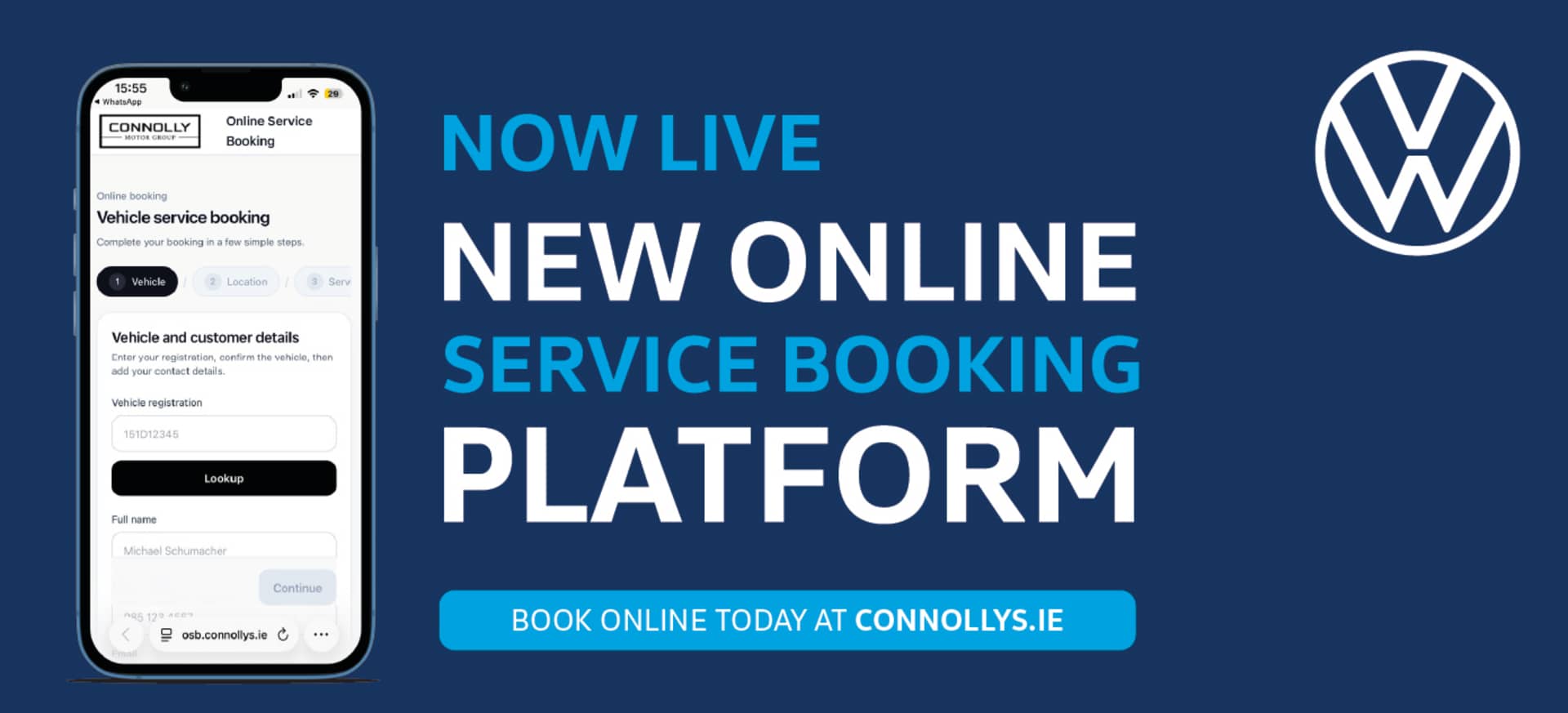 VW Service Banner