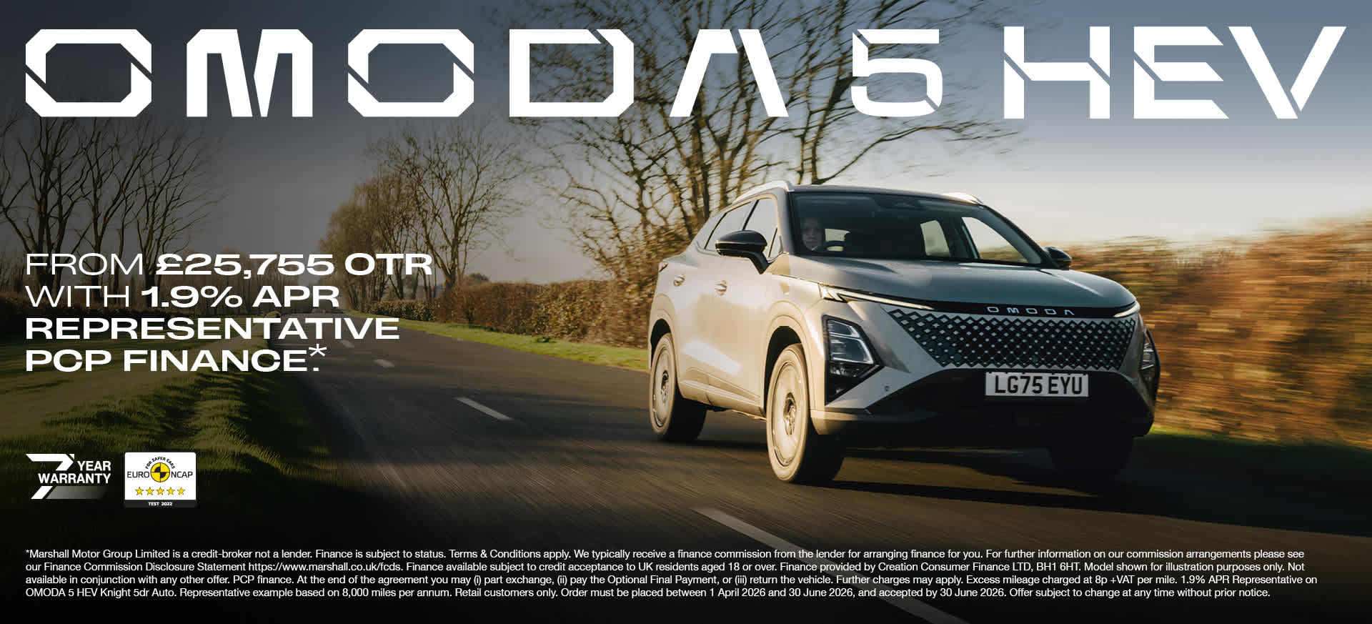 OMODA 5 HEV KNIGHT PERSONAL CONTRACT PURCHASE EXCLUSIVE OFFER