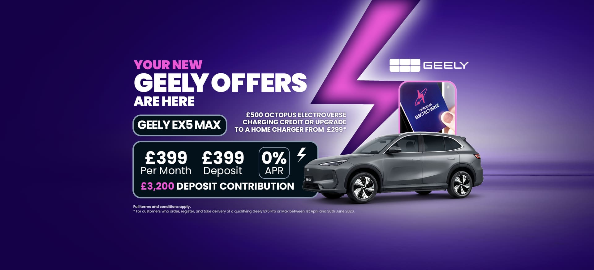 Geely Q2 EX5 Max Website Banners
