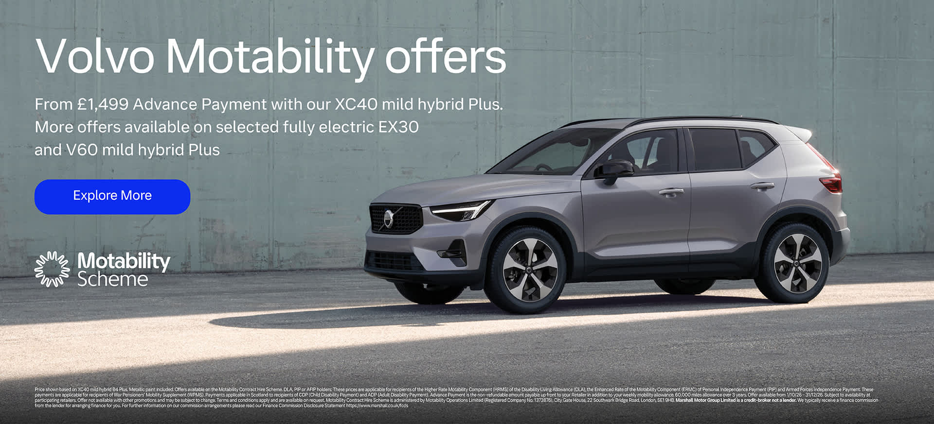 Volvo Motability Scheme Offers