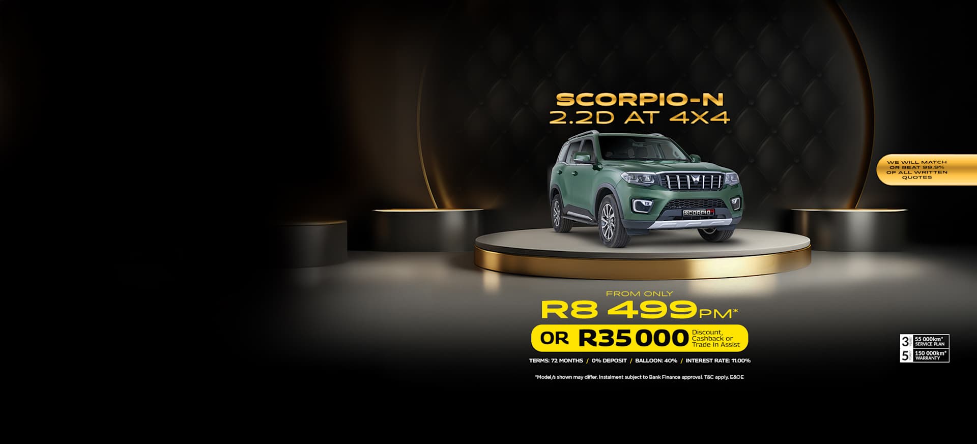 Mahindra Scorpio-N 2.2D AT Offer From R9 230pm*