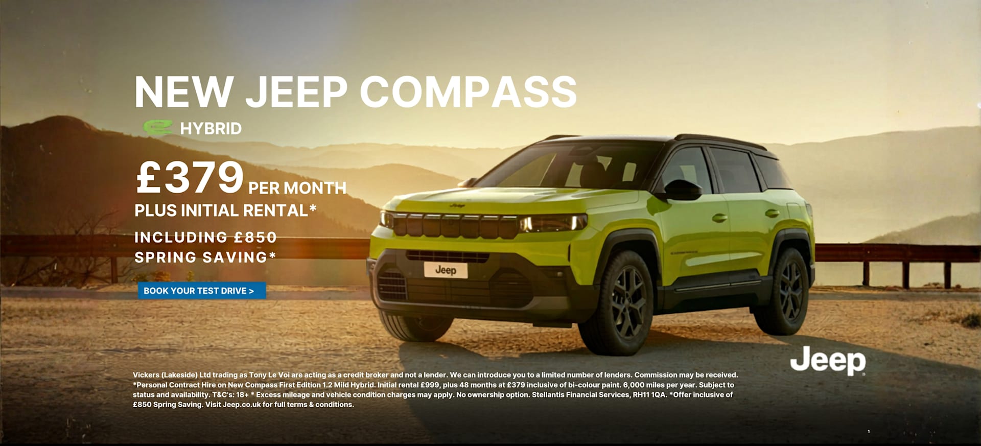Compass e-hybrid £379 per month
