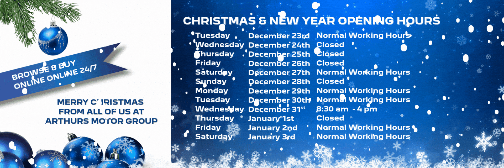 Christmas Hours 25