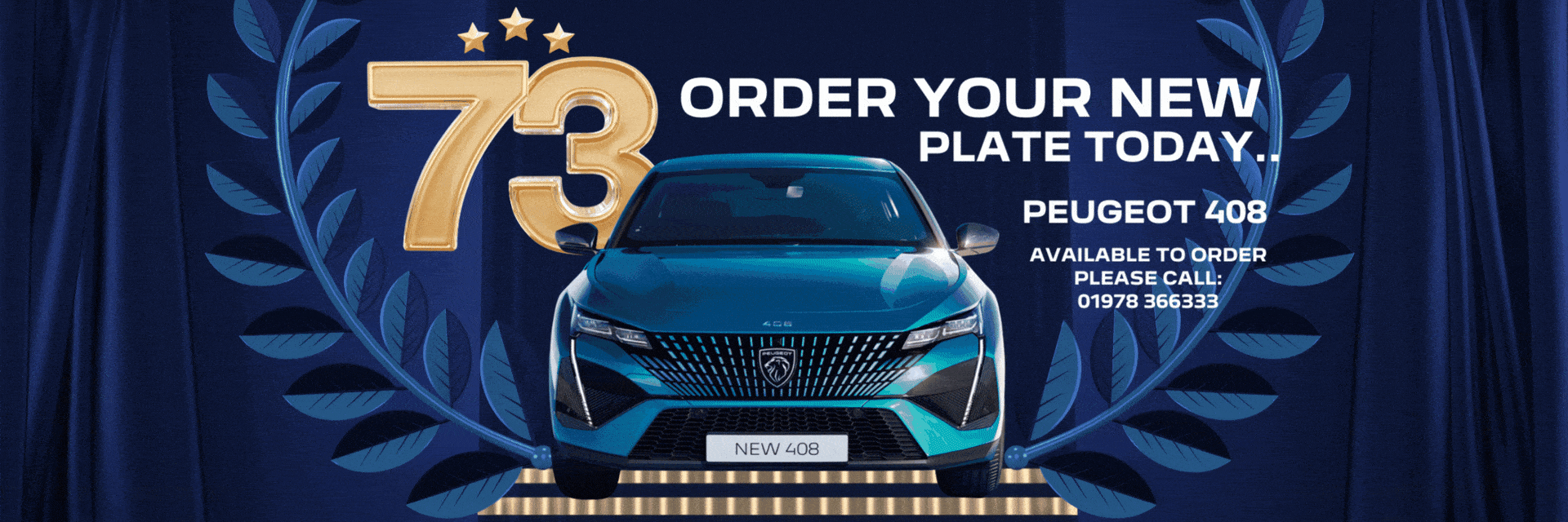 ORDER YOUR NEW 73 PLATE TODAY.