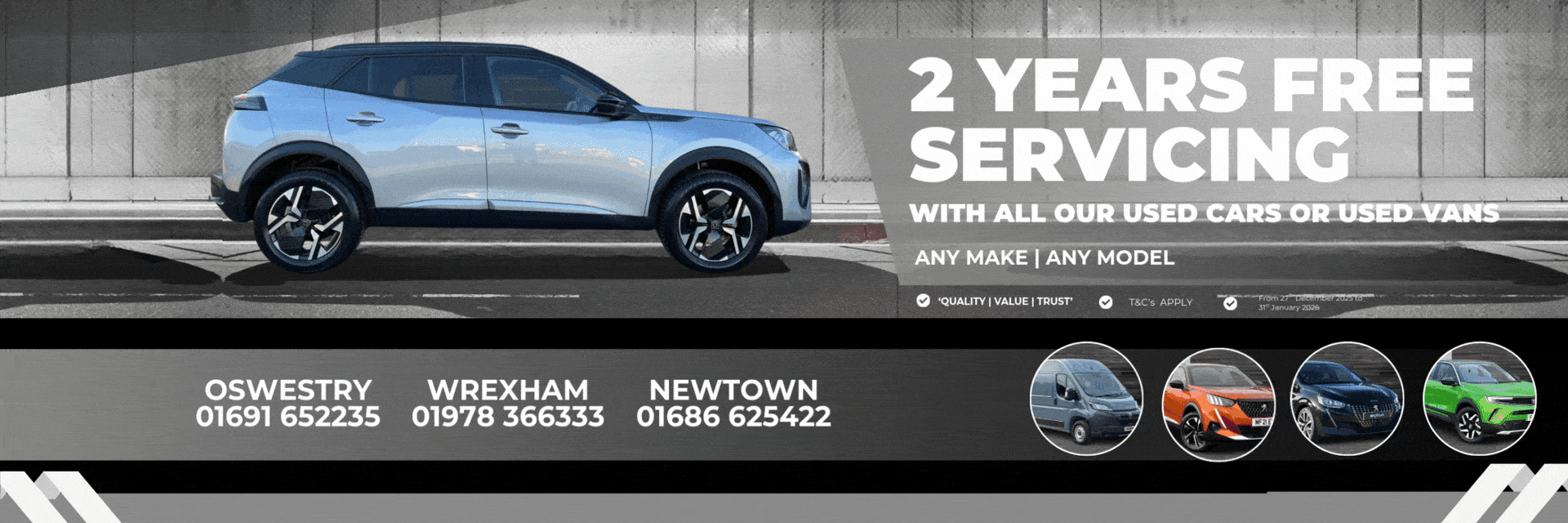 2 YEARS FREE SERVICING