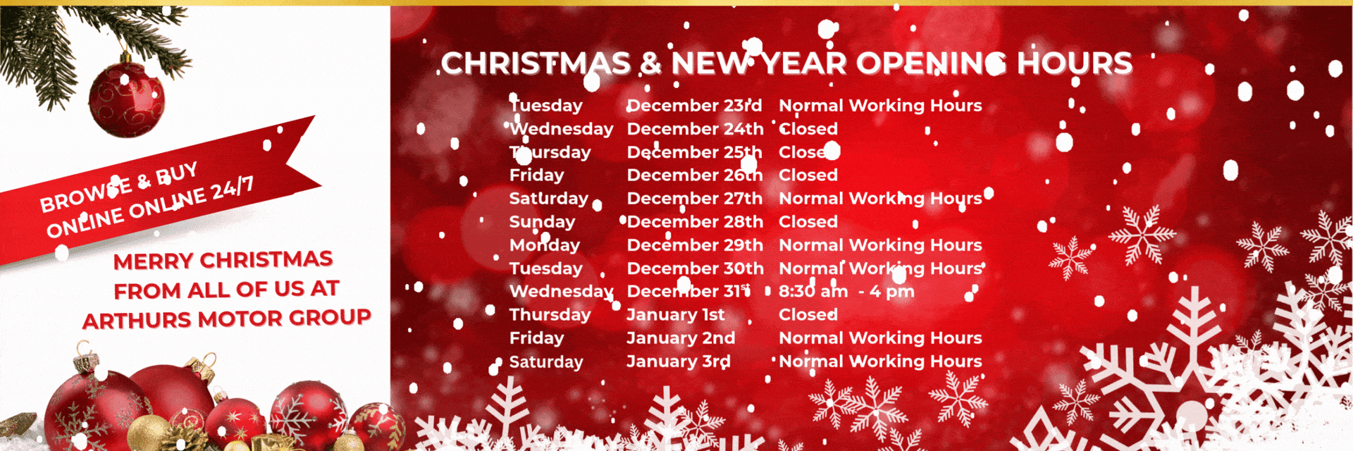 Christmas Hours 25