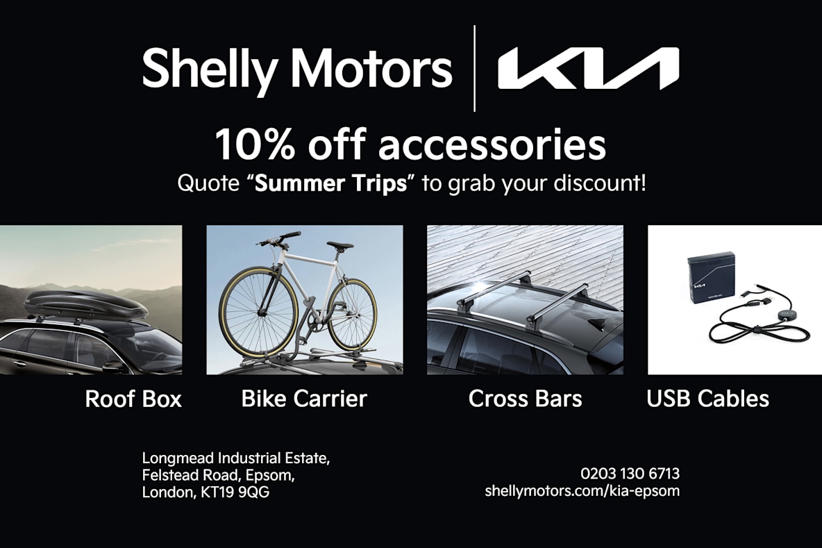10% off all Kia Shelly Motors accessories