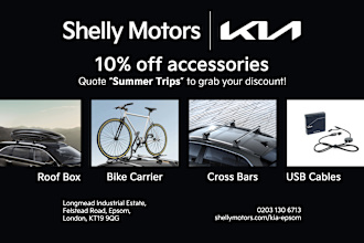 10% off all Kia Shelly Motors accessories