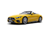 Mercedes SL jaune soleil