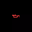 Red Volkswagen engine oil pressure warning light