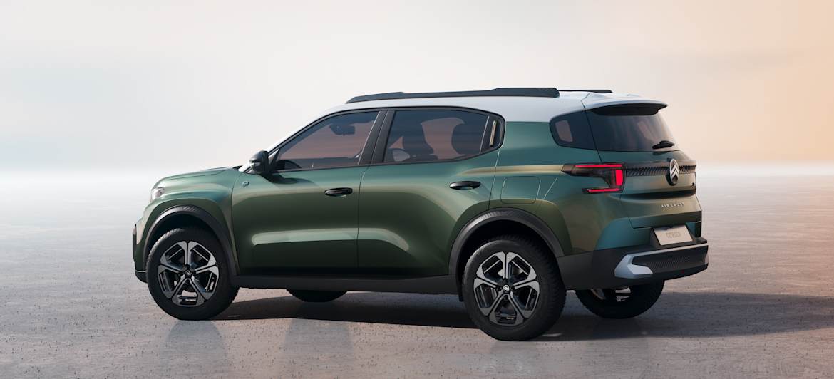 Citroën C3 Aircross 2024 : trois quarts arrière gauche statique
