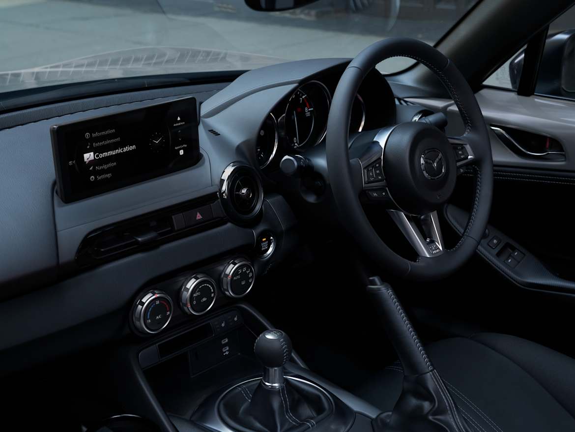 Mazda MX-5 driver-focused cockpit interior