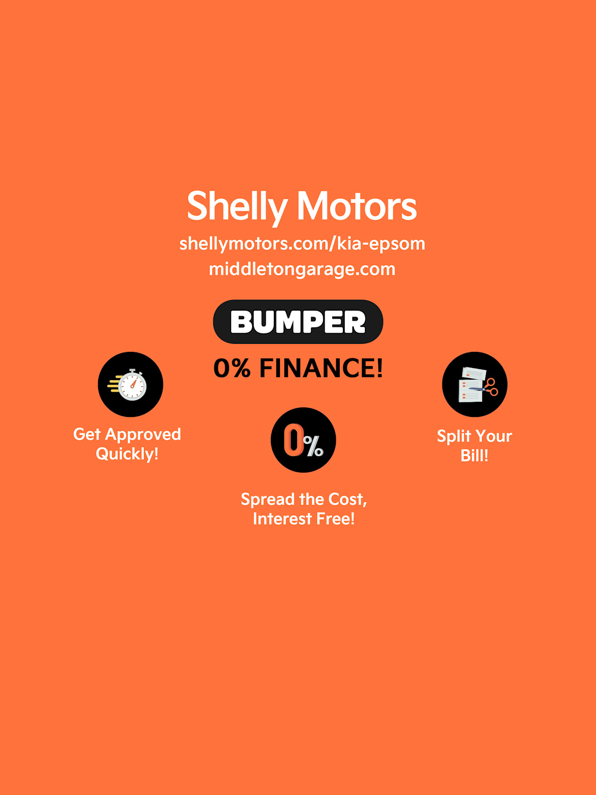 Shelly Motors Bumper 0% Finance
