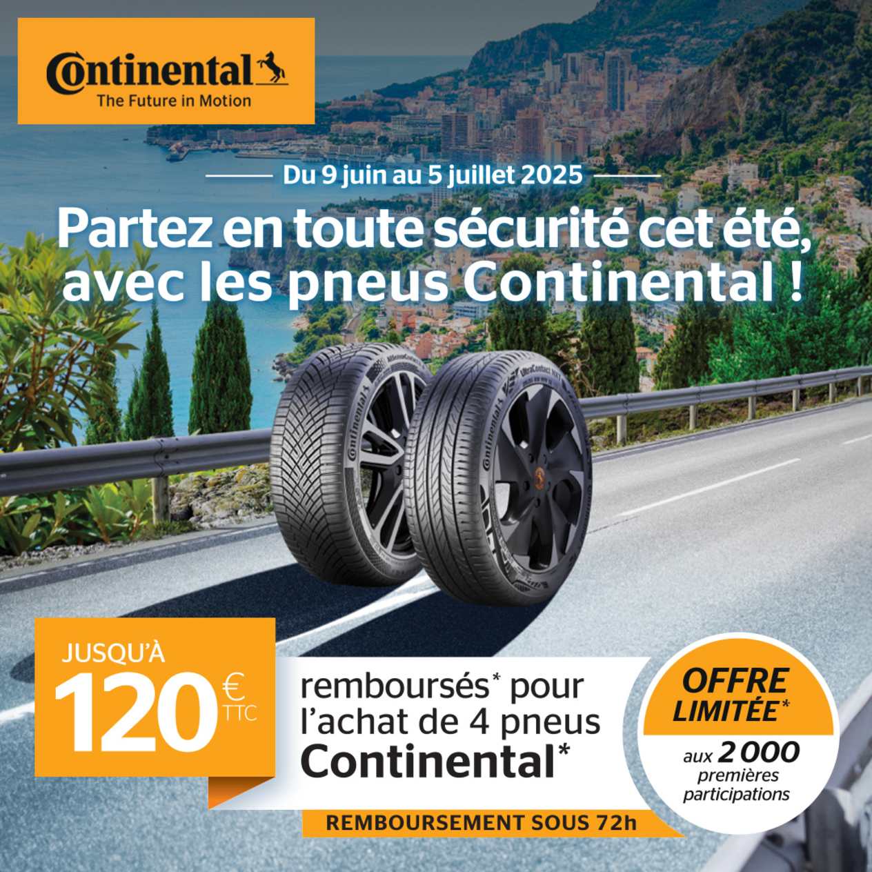 Opération pneu Continental Mai 2025