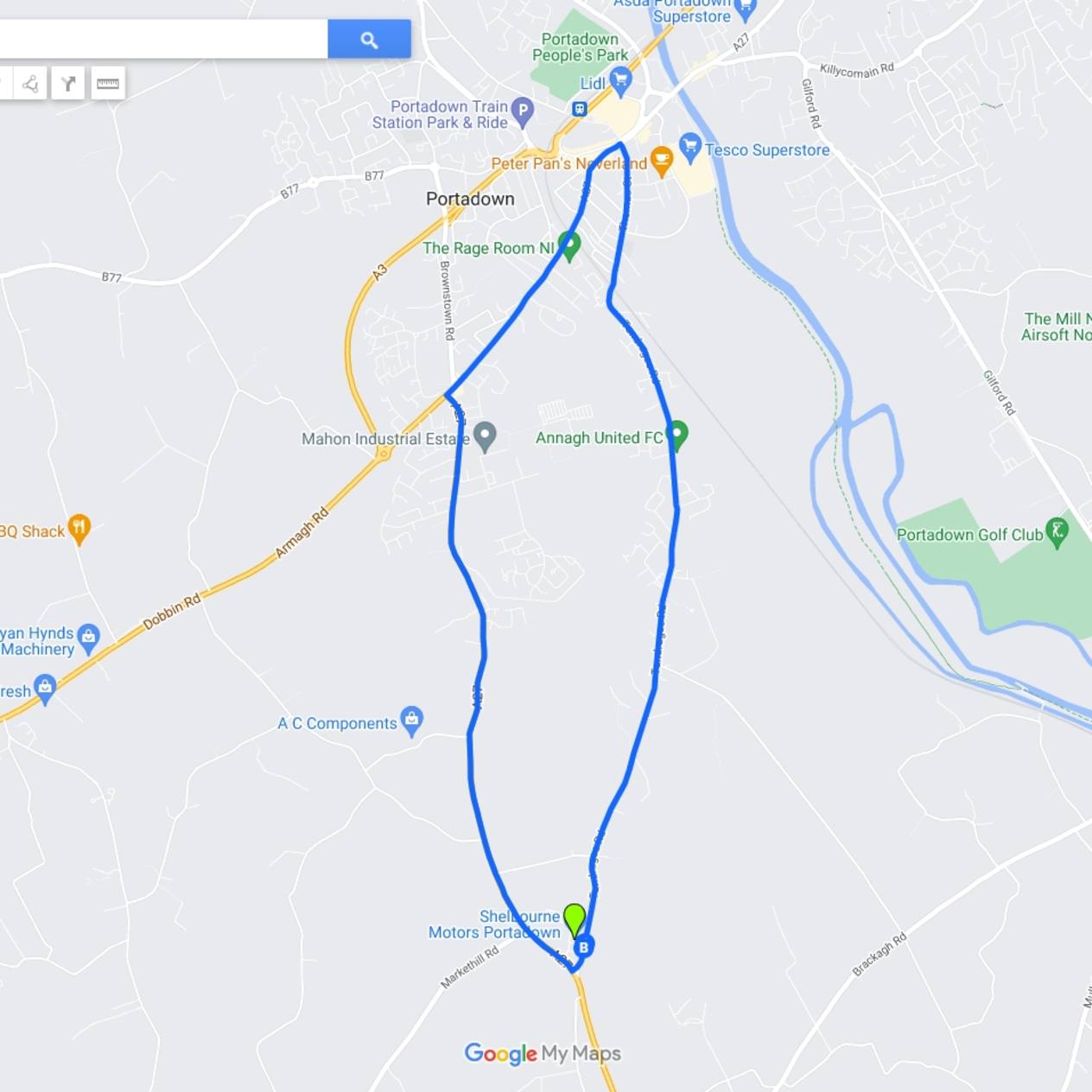 City test Drive Route