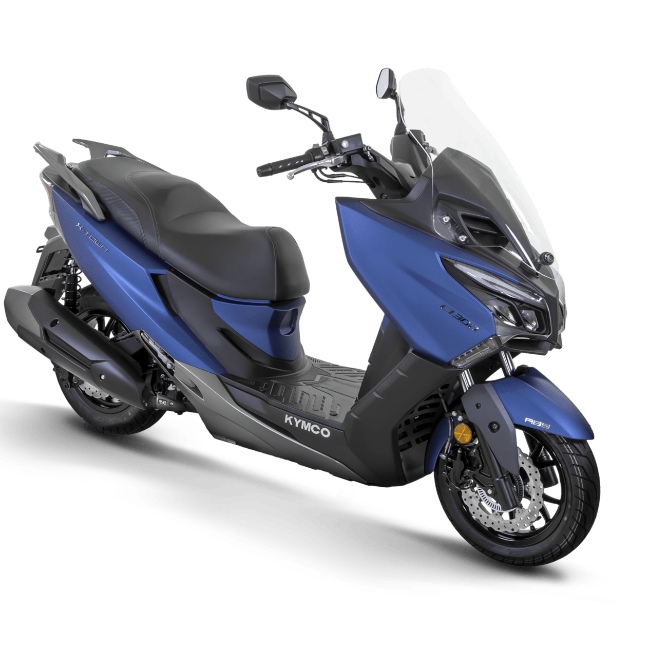 Kymco X.Town City 300 2024 Bleu Mat : trois quarts avant