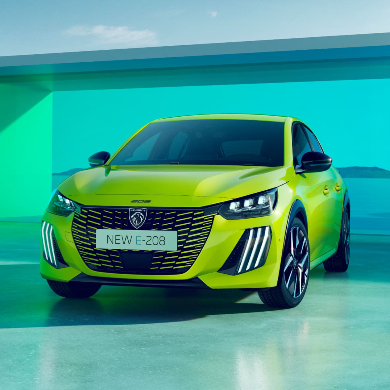 Peugeot 208 2023 : trois quarts avant gauche