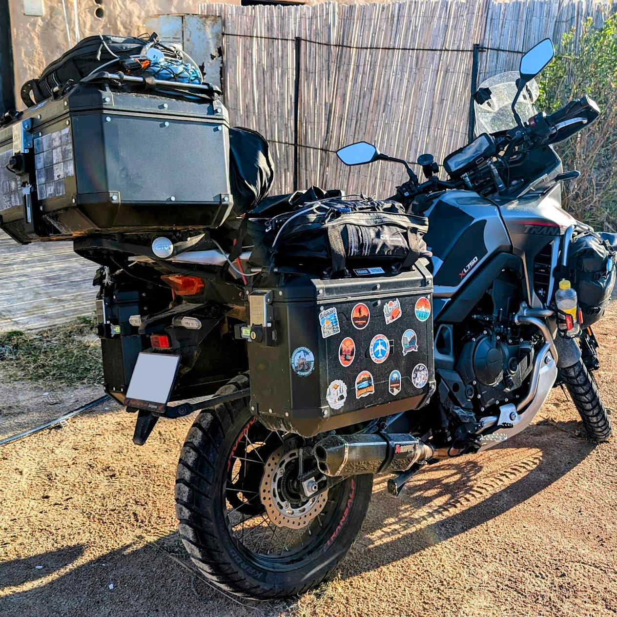 Roadtrip d'Emmanuel en Transalp 750