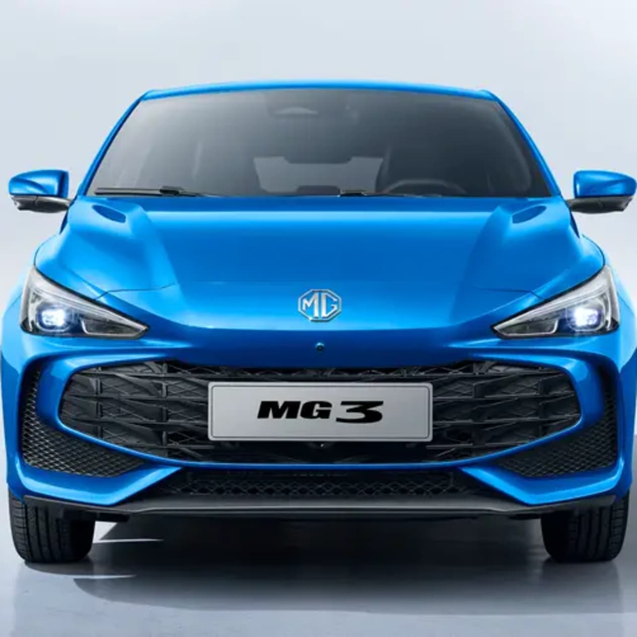 New 2024 MG3 Front shot mg3 Grille stretching across the face of the car