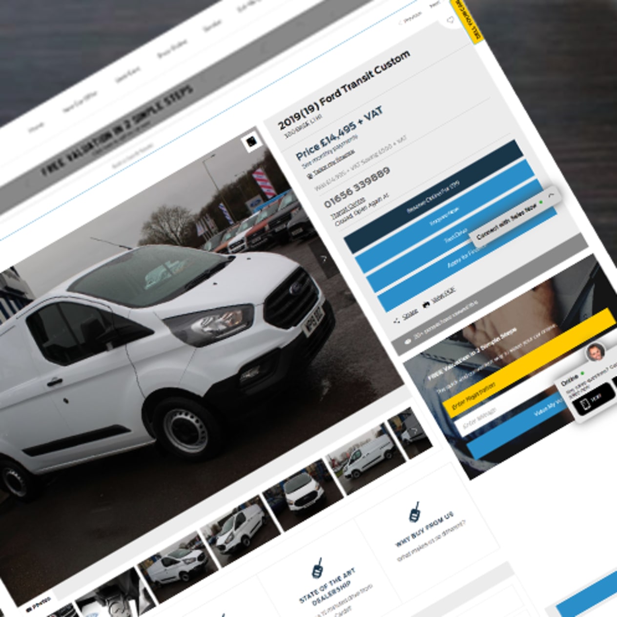 Used detail page