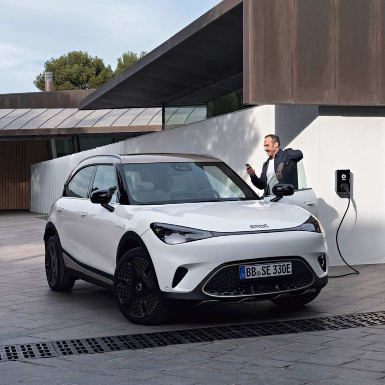 smart #1 Launch Edition : trois quarts avant