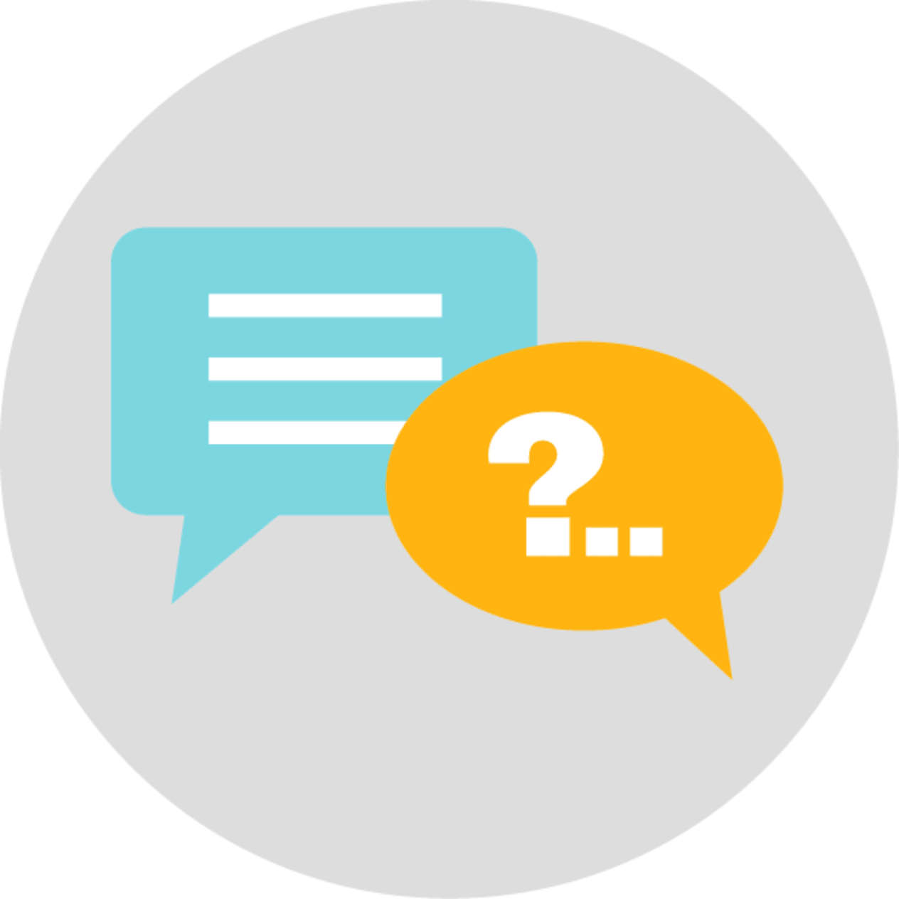 Picto questions réponses