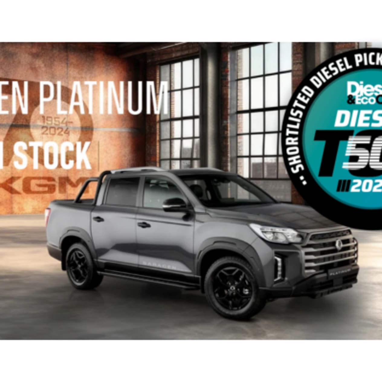 KGM Musso Saracen Platinum shortlisted in Diesel & Eco Car’s 2024 Top 50 Special