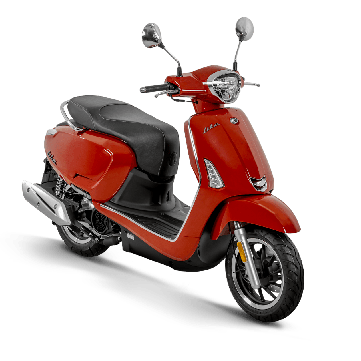 Kymco Like 125 2024 Tomato Red : trois quarts avant