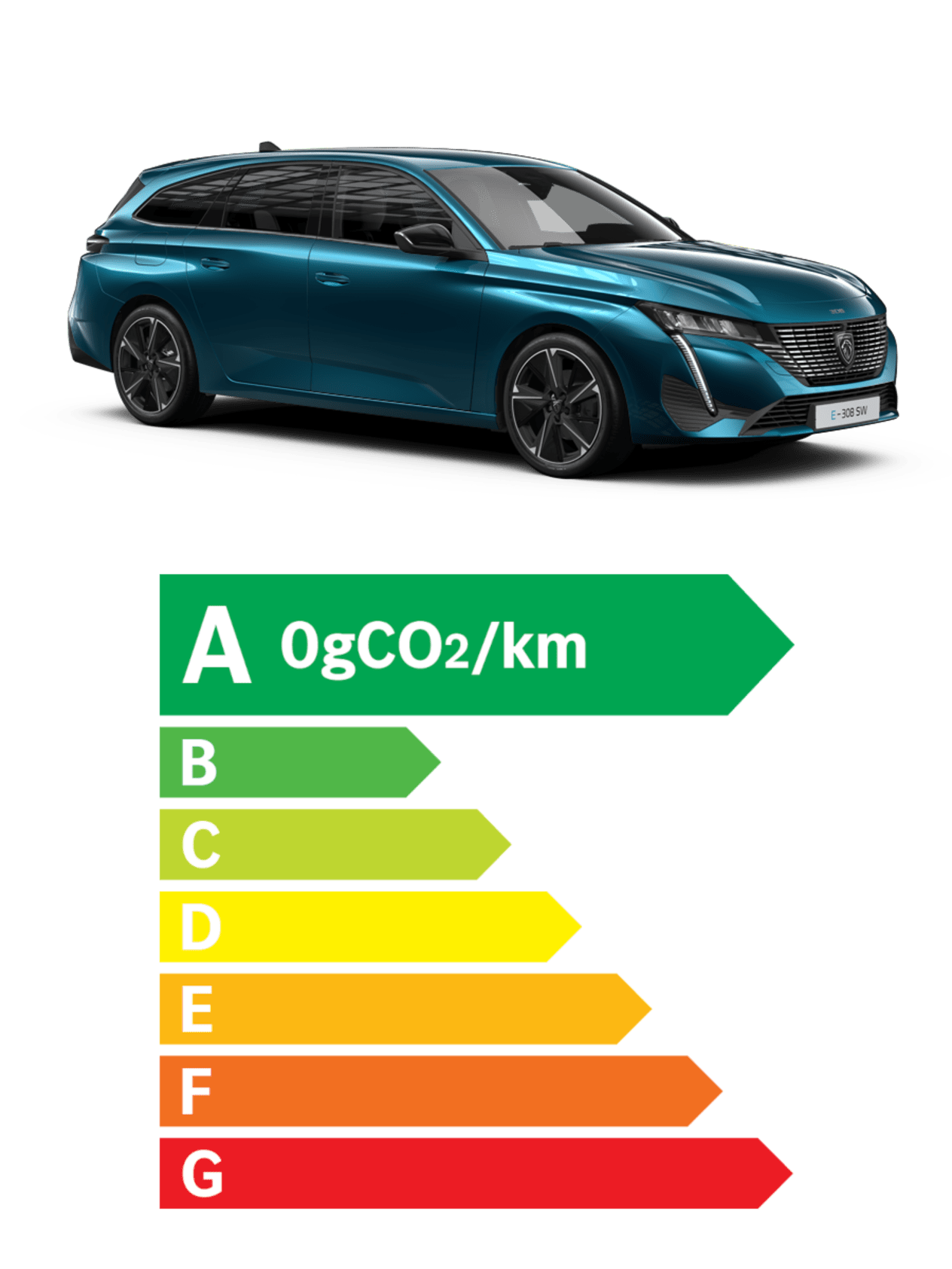 Peugeot 308 SW Electrique Bleu Avatar