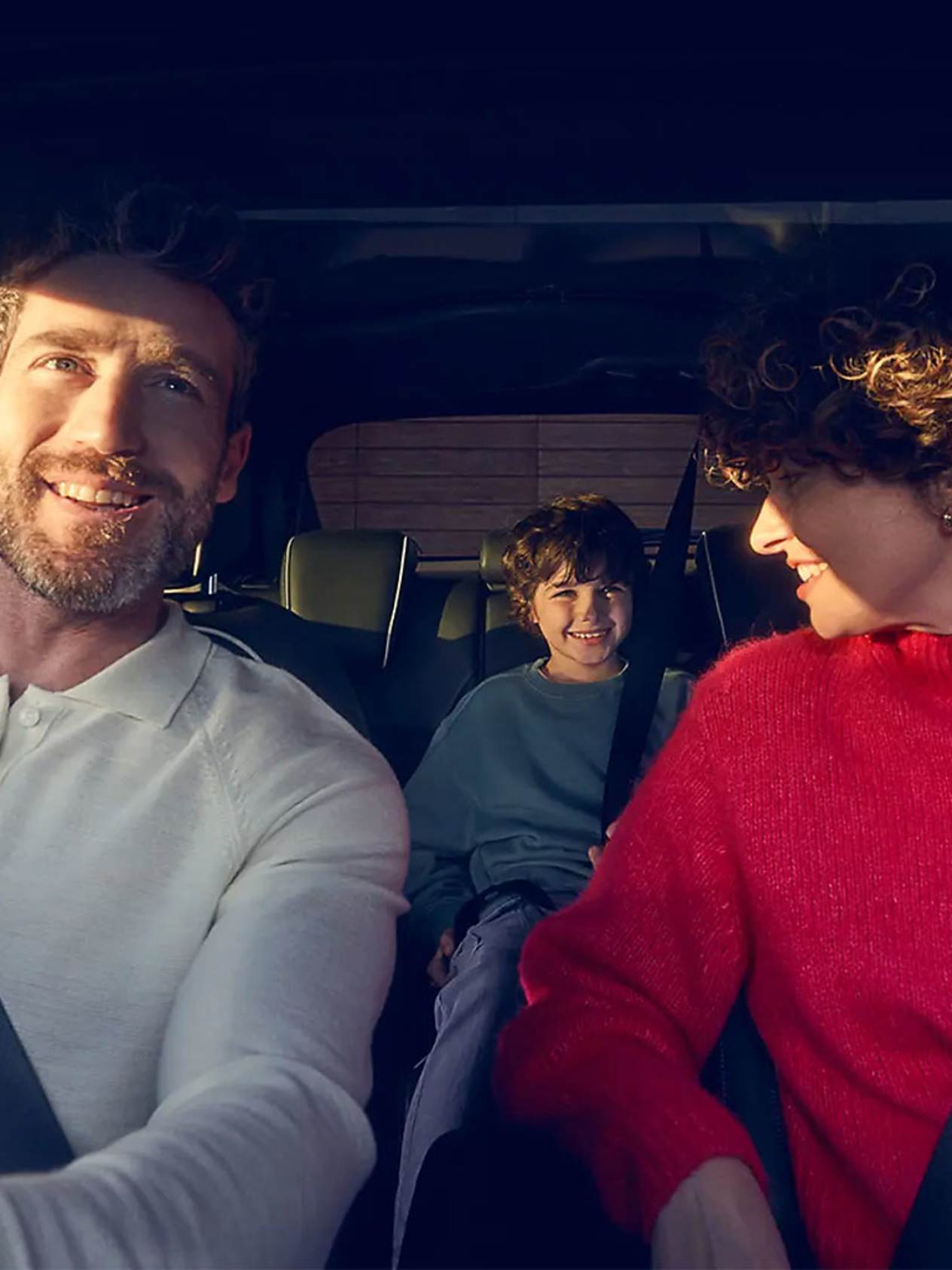 Family in car 