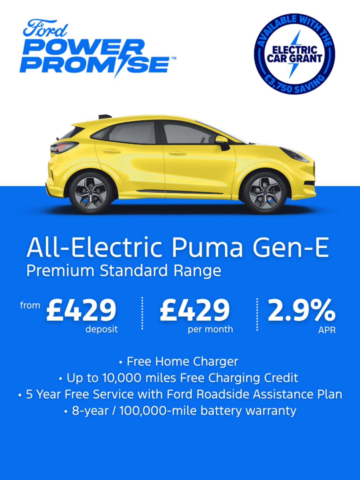 All-Electric Ford Puma Gen E Offer