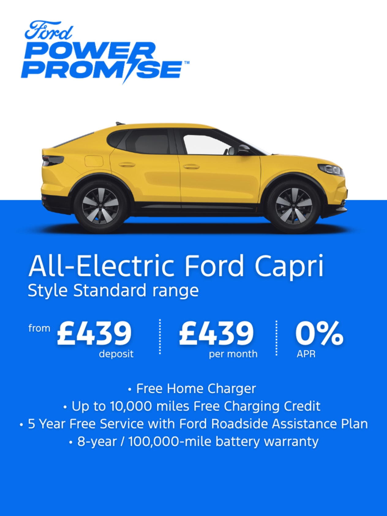 All-Electric Ford Capri Style Offer
