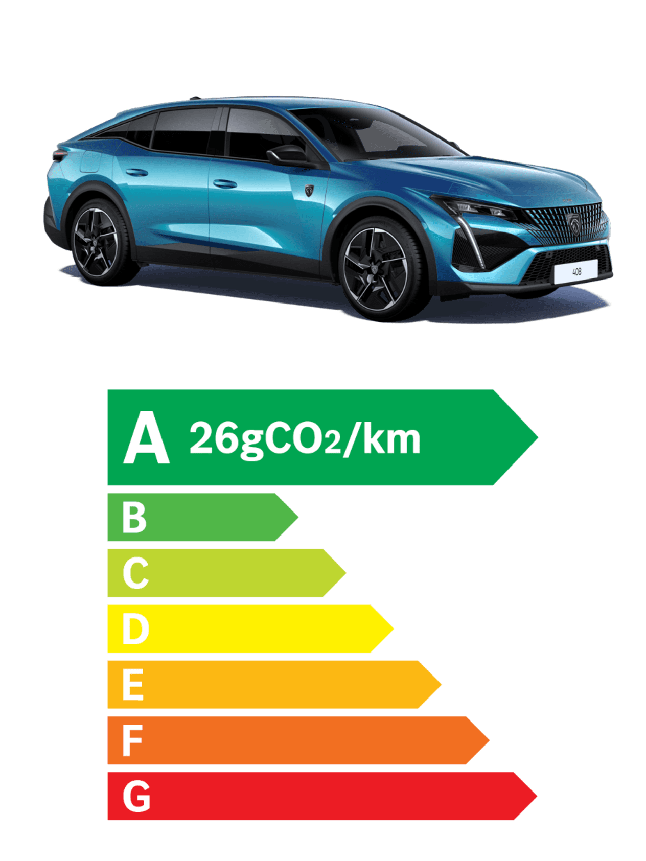 Peugeot 408 GT Hybride Rechargeable 225 Bleu Obsession