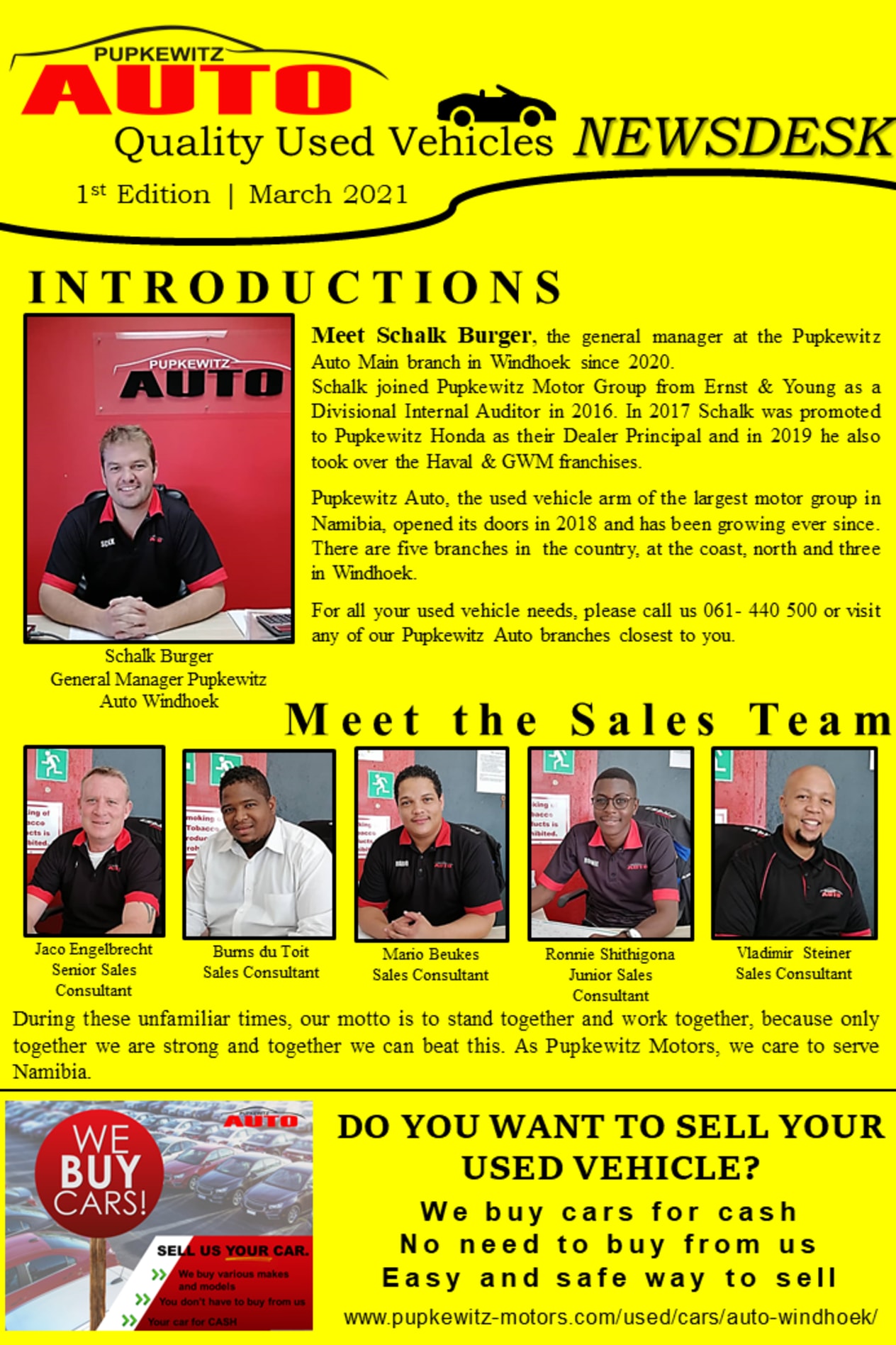 Meet the Team | Pupkewitz Auto