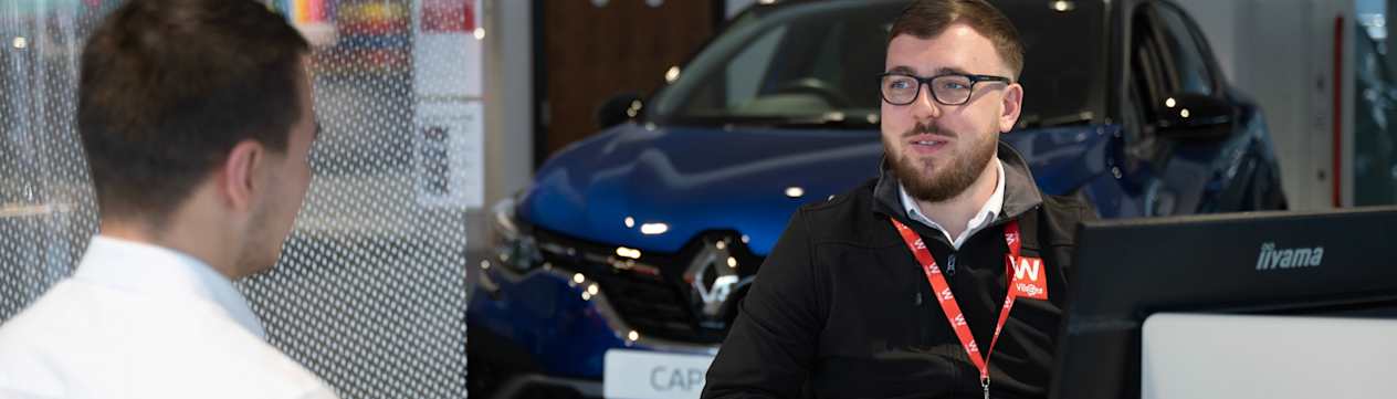 Car Finance process at dealership 