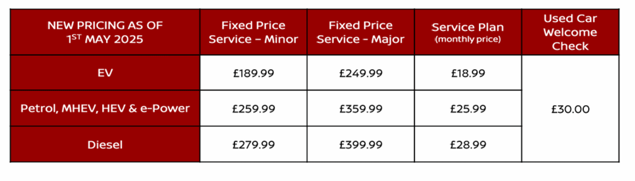 Nissan Servicing