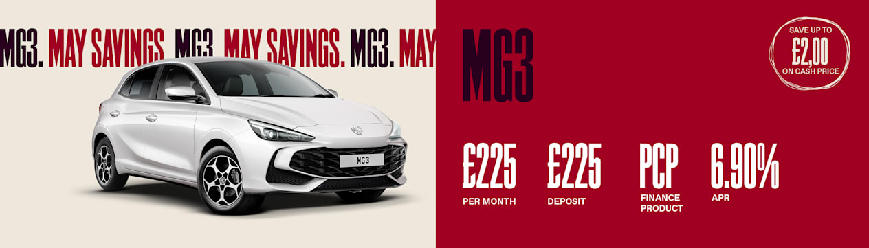MAY SAVINGS MG3 Model Page