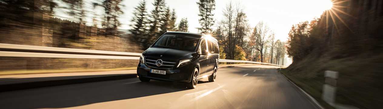 Mercedes Marco Polo : trois quarts avant gauche sur route