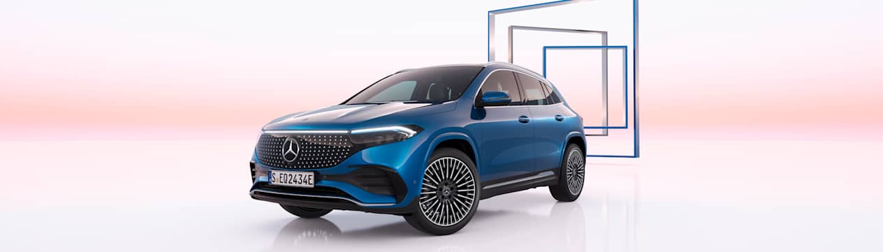 Mercedes EQA 2024 : trois quarts avant gauche statique