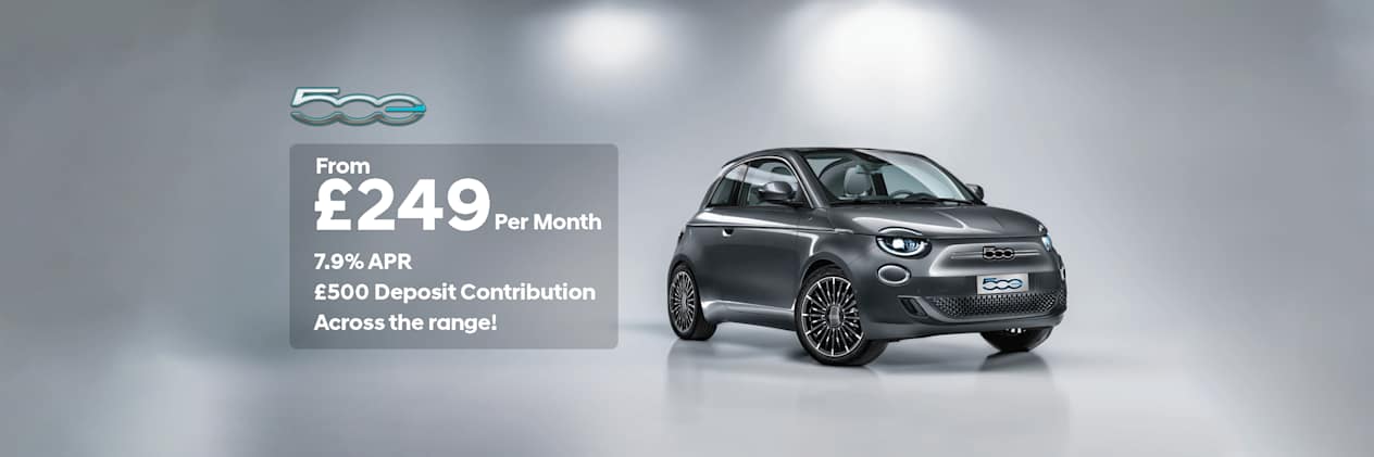 Fiat 500e Offer 7.9% £500 FDA