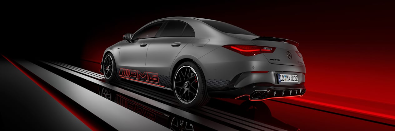 Mercedes CLA 2023 AMG face arrière