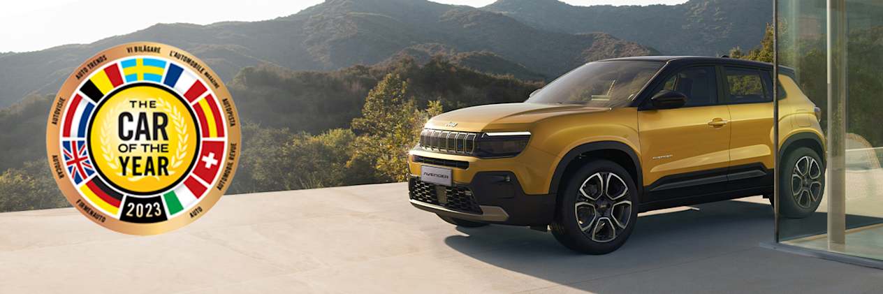 Jeep avenger voiture de l'année 2023