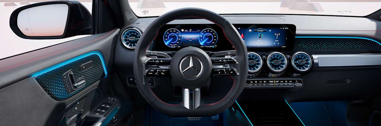 Mercedes EQB 2024 : poste de conduite