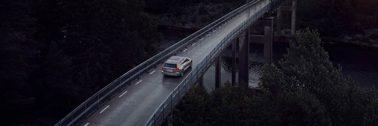Car on bridge