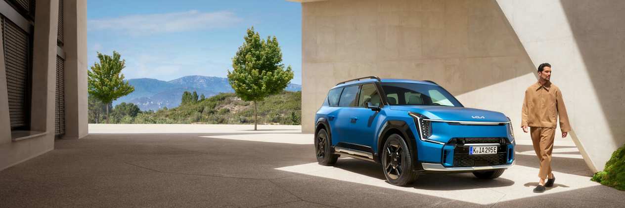 Kia EV9 outdoors