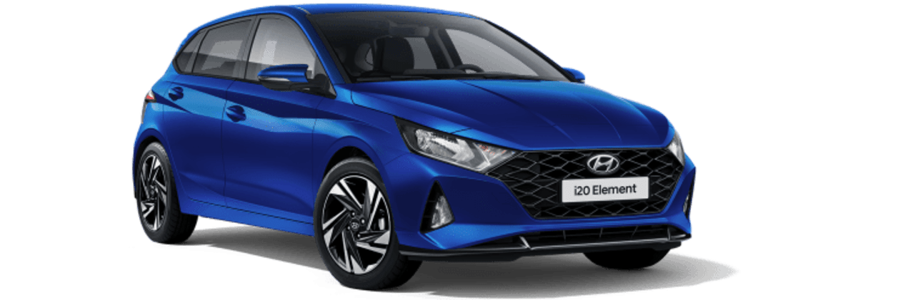 Blue Hyundai i20
