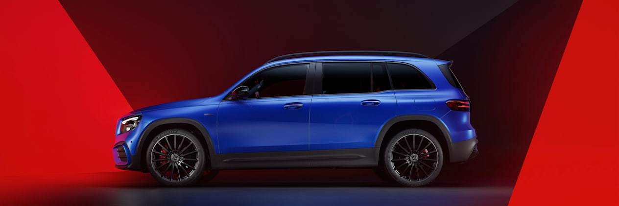 Mercedes GLB 35 AMG 2023 : profil gauche